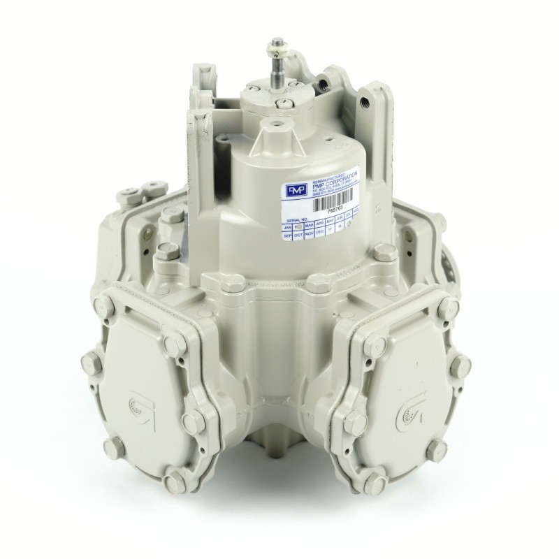 PMP Gilbarco® - Advantage™ "B" Side Meter Configured for Canadian Temperature Compensation - ATC Cap to Right of Calibration Cover. PMP 22041, OEM PA024TC21 (PMP # 22009) ATC end cap T19287-11.