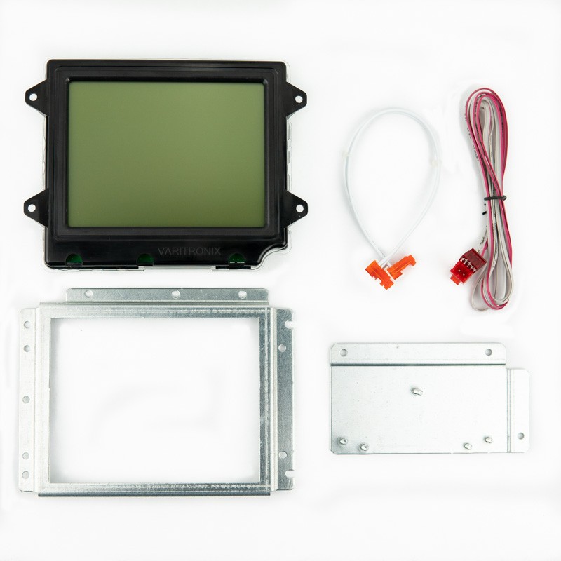 PMP Varitronix® QVGA Monochrome Display and Adapter Kit for Gilbarco®. PMP 62075, OEM M02636A001 with K96663-01.