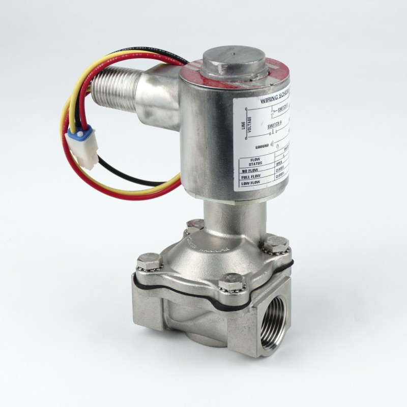 PMP Gilbarco®  2-Stage Valve with coil for DEF, 3/4" stainless steel. PMP 22090, OEM M02321A005, XLG202060C.