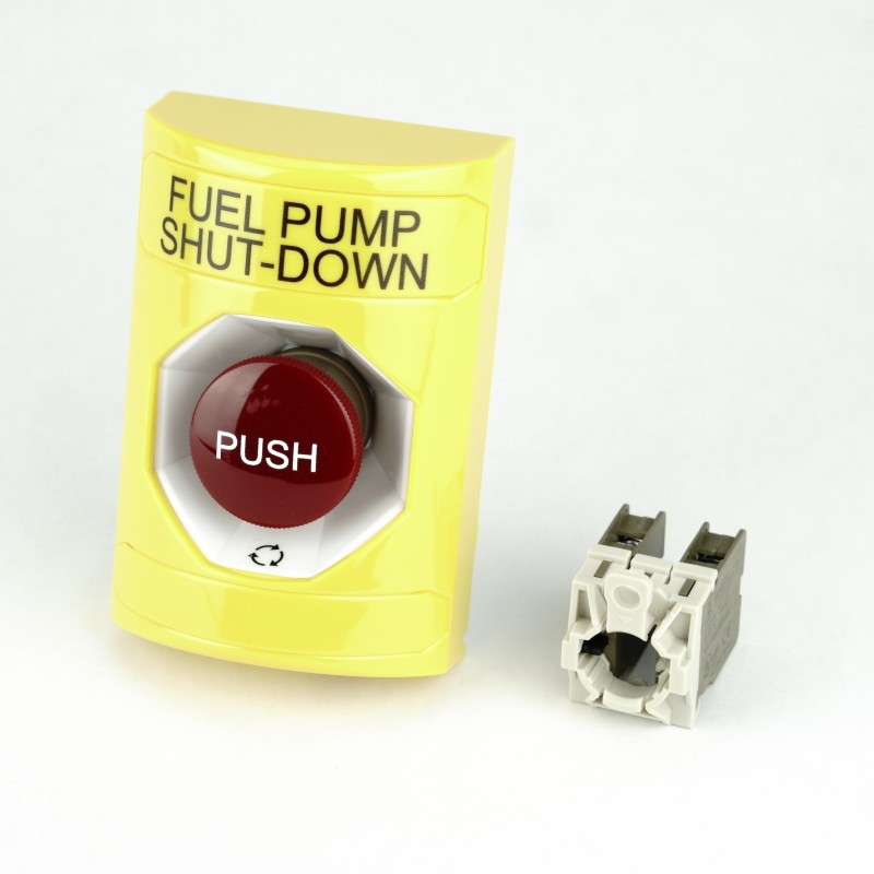 PMP STI® Flush-Mount Push Button Emergency Stop Fuel Pump Shutdown (Button Only). PMP 62635, OEM SS2201PS-EN.
