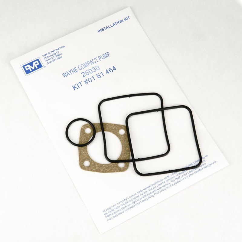 PMP Install Kit for 26030 (Viton) for Wayne® Pumping Unit  (PMP Part Numbers 26030) (Also referred to as PMP 01-51-464). PMP 82606.