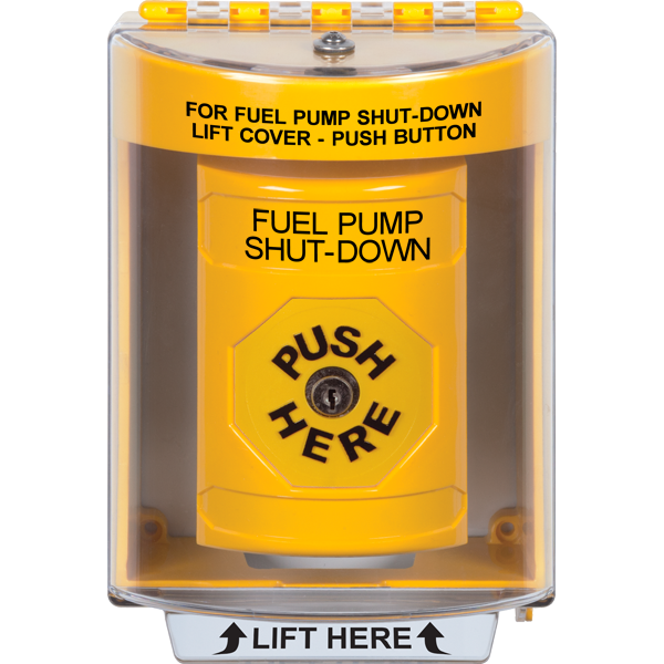 PMP STI® Fuel Pump Shutdown Keyed-Reset E-Stop with Horn (New, Outright). PMP 62630, OEM SS2280PS-EN.
